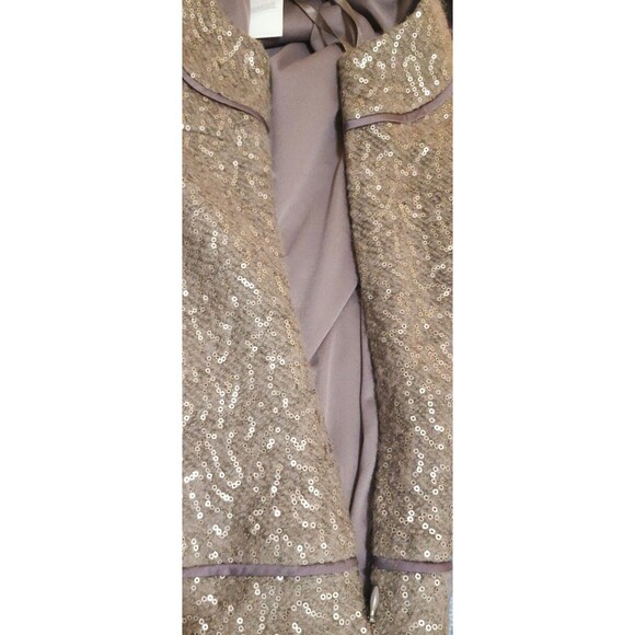 NWT Ann Taylor LOFT Women Wool-Blend Sequin Sleeveless Shift Dress Beige Size10 - Picture 2 of 9